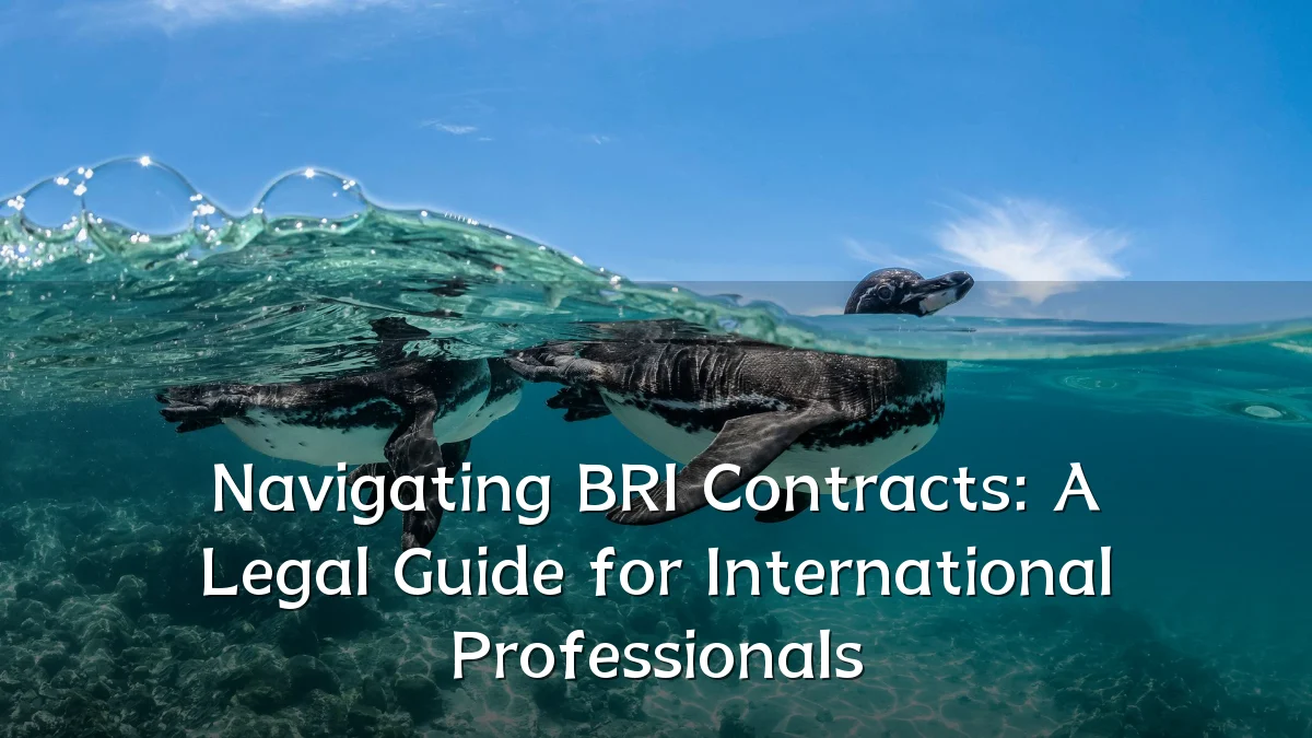 Navigating BRI Contracts: A Legal Guide for International Professionals