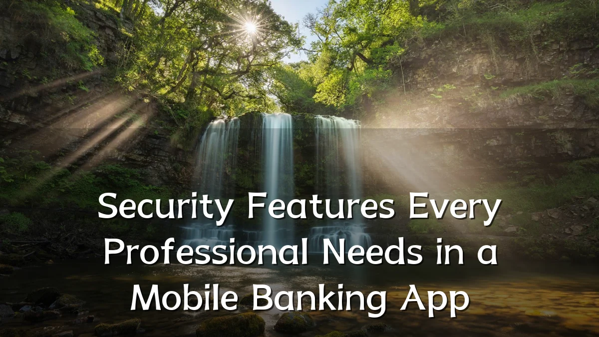 Security Features Every Professional Needs in a Mobile Banking App